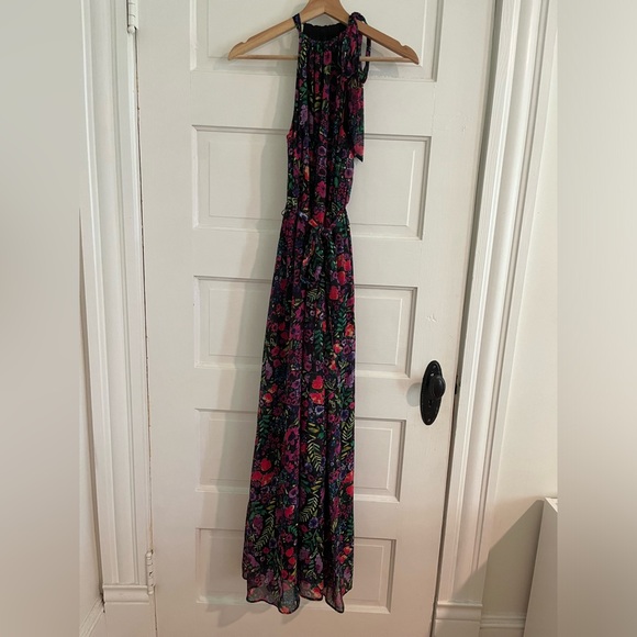 ModCloth floral maxi halter dress size small S - Picture 4 of 11